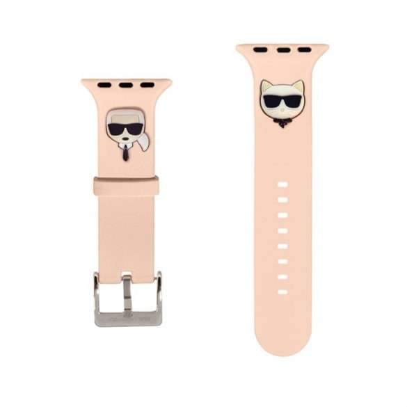 Curea ceas Apple iWatch Karl Lagerfeld KLAWLSLCKP 42/44mm - Roz