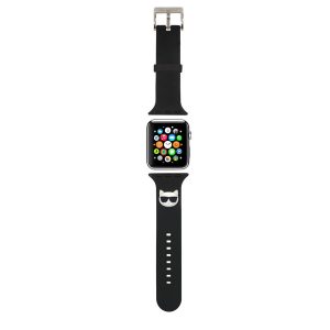 Curea de ceas Apple iWatch Karl Lagerfeld KLAWMSLCK 38/40 mm - Negru