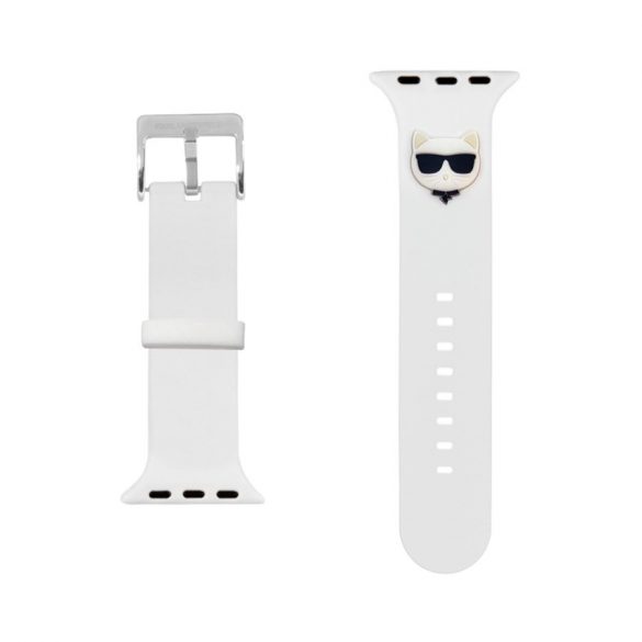 Curea de ceas Apple iWatch Karl Lagerfeld KLAWLSLCW 42/44mm - Albă