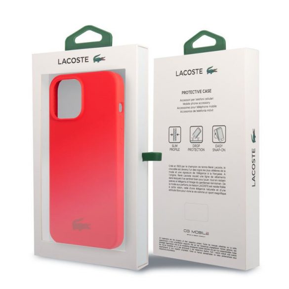 Husă din spate lichidă Apple iPhone 13 Pro Lacoste LCHCP13LSR - roșu