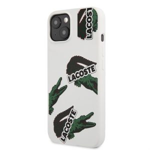 Husă din spate lichidă Apple iPhone 13 Lacoste LCHCP13MOW - albă