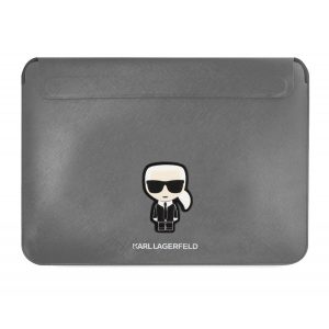 Geantă pentru notebook/tabletă KARL LAGERFELD KLCS16PISG 16 inchi - argintiu