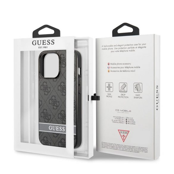 Husă din spate Apple iPhone 13 Pro GUESS GUHCP13LP4SNK - gri