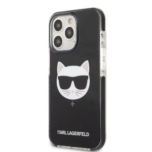 Husă din TPU pentru Apple iPhone 13 Pro KARL LAGERFELD KLHCP13LTPECK - neagră