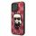 Husa din spate Apple iPhone 13 Pro KARL LAGERFELD KLHCP13LPMNIKPI - rosie