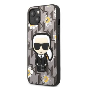 Husa din spate Apple iPhone 13 Mini KARL LAGERFELD KLHCP13SPMNFIK1 - gri