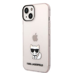 Husa din TPU Apple iPhone 14 KARL LAGERFELD KLHCP14SCTTRI - Roz