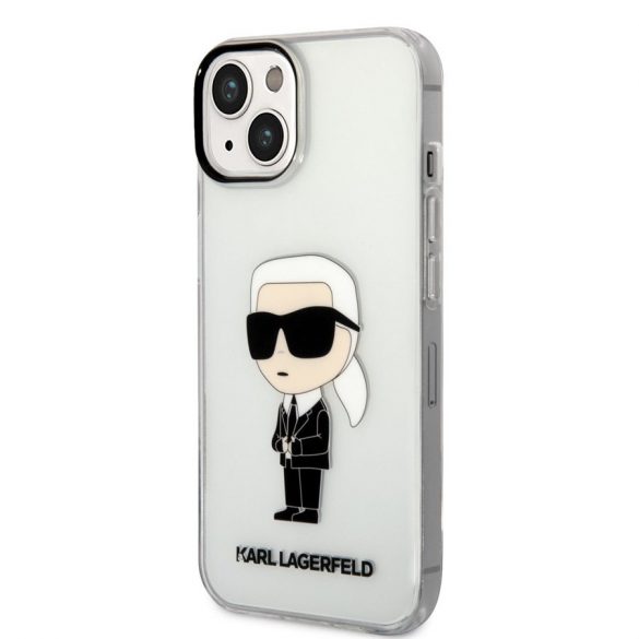 Husă din TPU pentru Apple iPhone 14 Plus KARL LAGERFELD KLHCP14MHNIKTCT - Transparentă