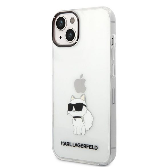 Husă din TPU pentru Apple iPhone 14 Plus KARL LAGERFELD KLHCP14MHNCHTCT - Transparentă