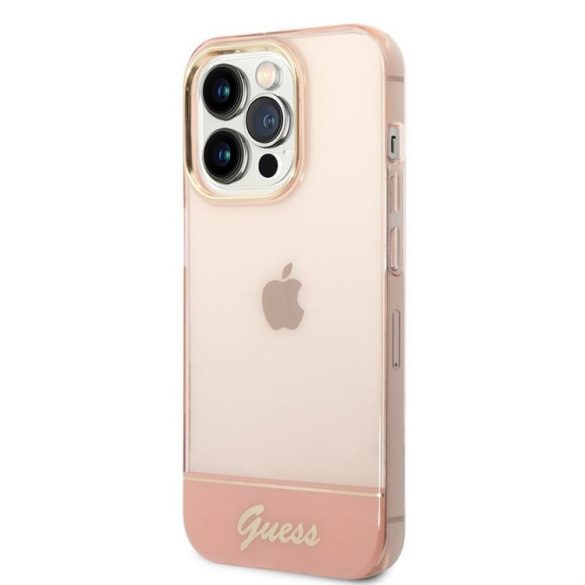 Husă din TPU Apple iPhone 14 Pro Max GUESS GUHCP14XHGCOP - roz