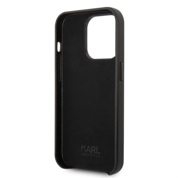 Husa din spate Apple iPhone 14 Pro KARL LAGERFELD KLHCP14LFWHK - Negru