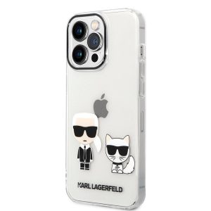 Husă din TPU pentru Apple iPhone 14 Pro KARL LAGERFELD KLHCP14LTGKTR - Transparentă