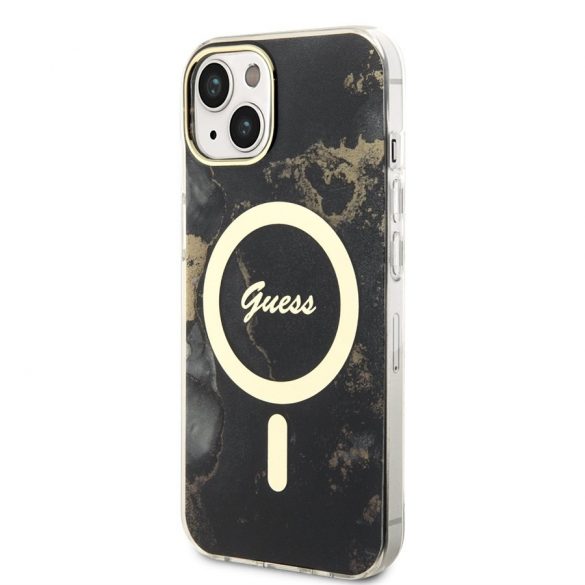 Husa din spate Apple iPhone 14 GUESS GUHMP14SHTMRSK MagSafe - Carcasa neagra