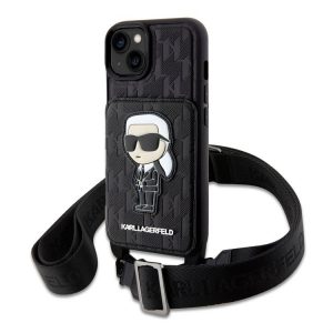 Husa din spate Apple iPhone 14 KARL LAGERFELD KLHCP14SCSAKHPKK NFT - negru