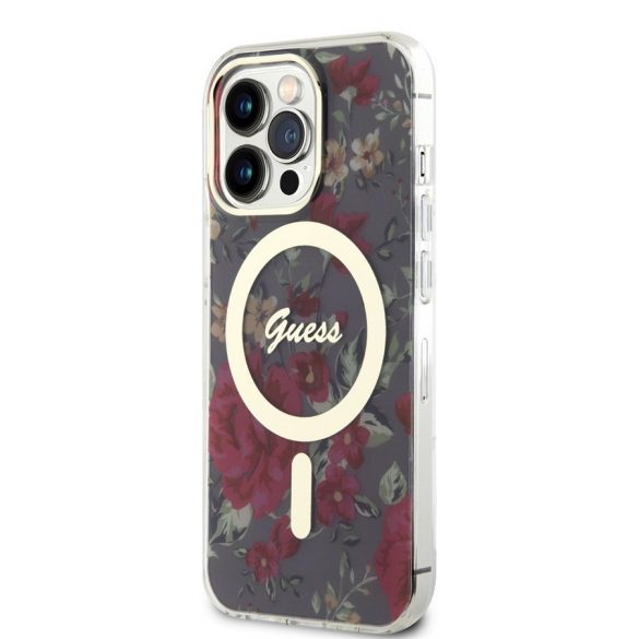 Husa din spate GUESS GUHMP13LHCFWSA MagSafe pentru Apple iPhone 13 Pro - Husa kaki