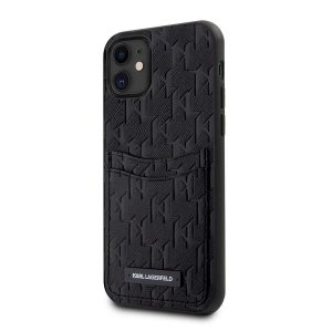 Husa din spate Apple iPhone 11 KARL LAGERFELD KLHCN61SAKLHPPK - Husa neagra