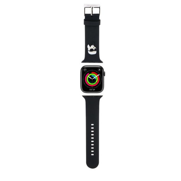 Curea ceas Apple iWatch Karl Lagerfeld KLAWMSLKNK 38/40/41mm - Negru