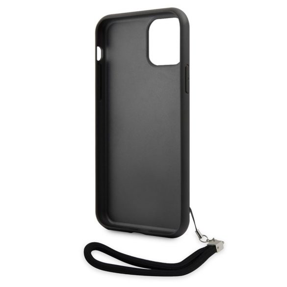 Husă din spate reversibilă KARL LAGERFELD KLHCN61PSQRKS Apple iPhone 11/XR - Carcasă neagră/argintie