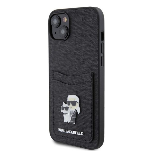 Husă din spate Apple iPhone 15 KARL LAGERFELD KLHCP15SSAPKCNPK - neagră