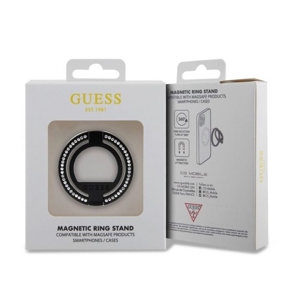 Suport de inel Magsafe GUESS GUMRSALDGK - negru