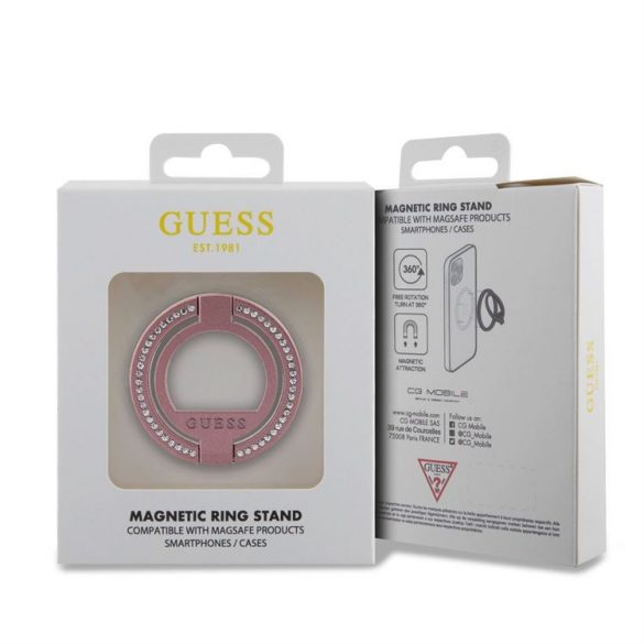 Suport de inel Magsafe GUESS GUMRSALDGP - roz