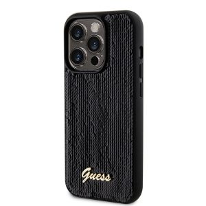 Husă din spate Apple iPhone 12/12 Pro GUESS GUHCP12MPSFDGSK - neagră