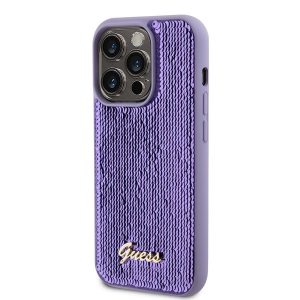 Husă din spate Apple iPhone 14 Pro GUESS GUHCP14LPSFDGSU - violet