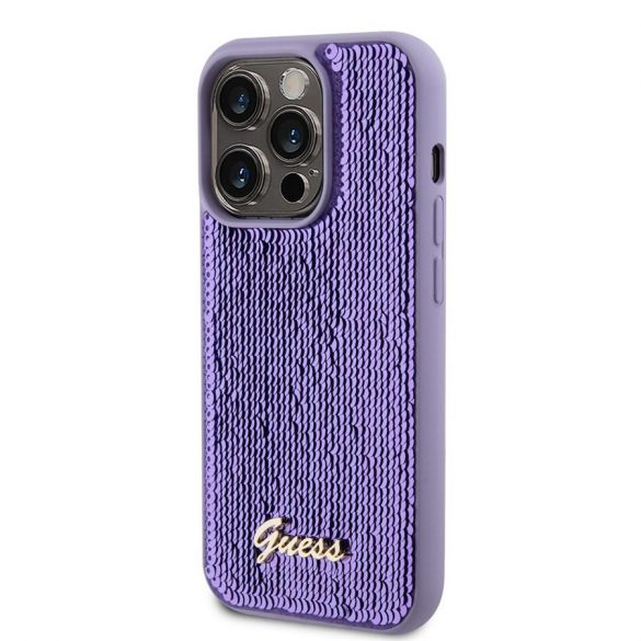 Husă din spate Apple iPhone 15 Pro GUESS GUHCP15LPSFDGSU - violet