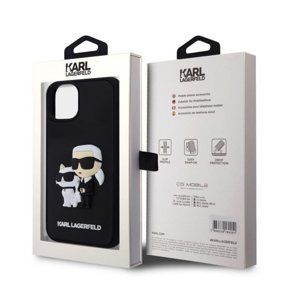 Husa din spate Apple iPhone 14 KARL LAGERFELD KLHCP14S3DRKCNK - negru