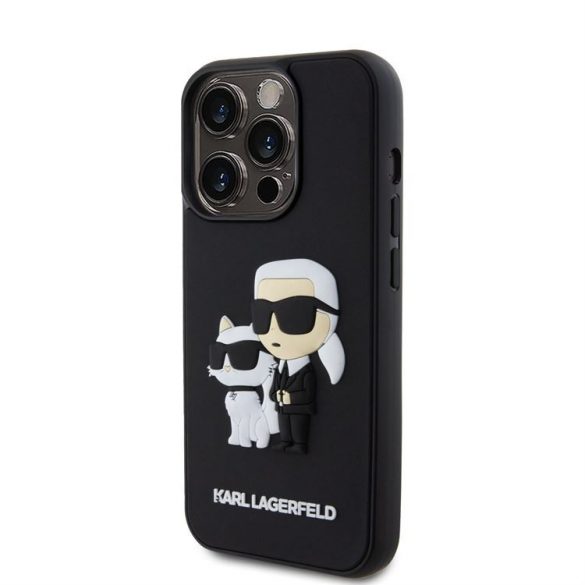 Husa din spate Apple iPhone 14 Pro KARL LAGERFELD KLHCP14L3DRKCNK - negru