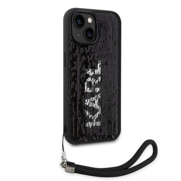 Husă din spate reversibilă KARL LAGERFELD KLHCP15SPSQRKS Apple iPhone 15 - negru/argintiu