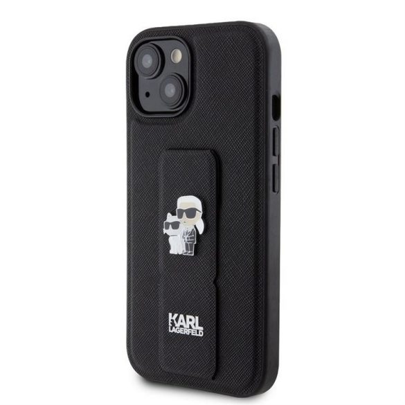 Husă din spate Apple iPhone 15 KARL LAGERFELD KLHCP15SGSAKCPK - neagră