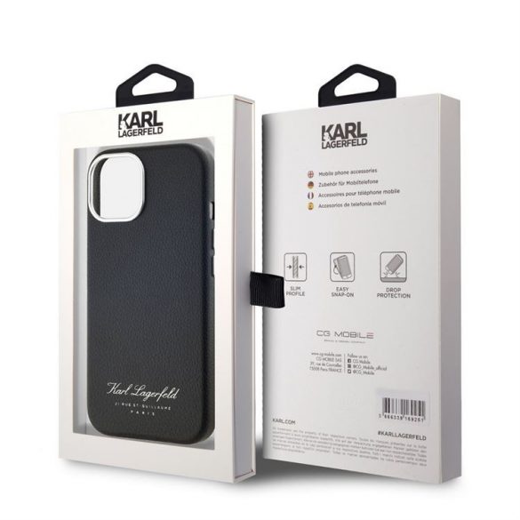 Apple iPhone 13 KARL LAGERFELD KLHCP13MPGWCMCMKHK Capac spate - Negru