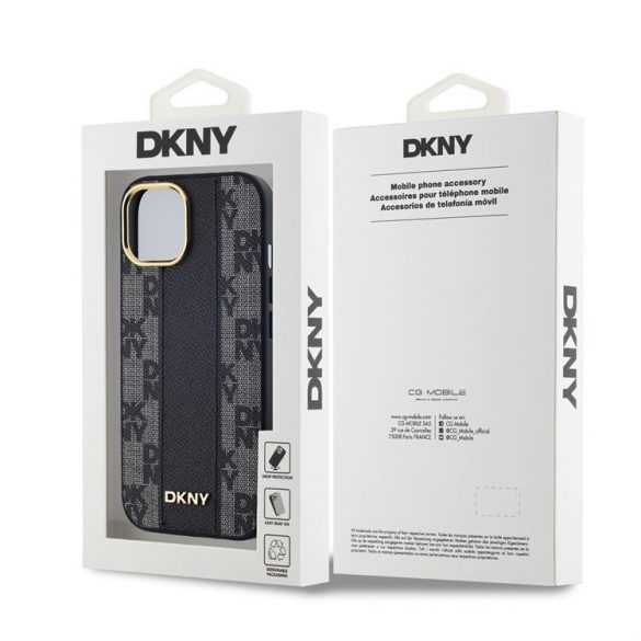 Apple iPhone 15 DKNY DKHMP15SPCPVSLK MagSafe Back Cover - Negru