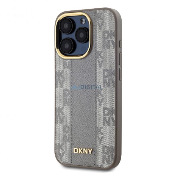 Apple iPhone 15 Pro Max DKNY DKHMP15XPCPVSLE MagSafe Back Cover - Bej