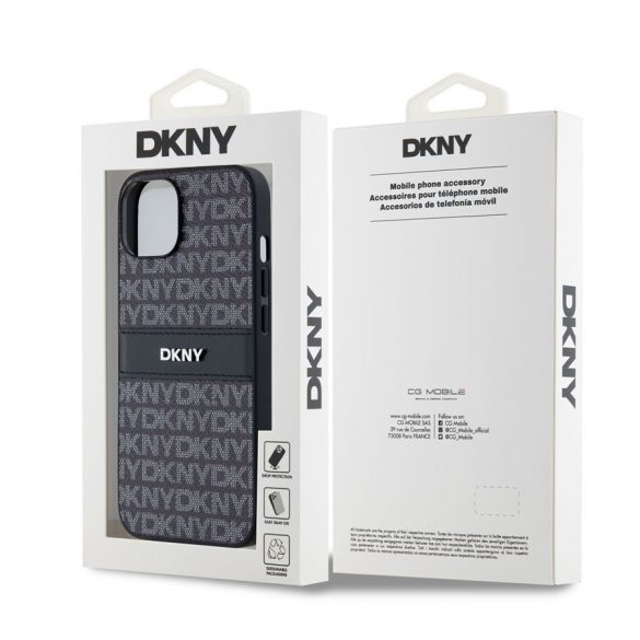 Husă din spate Apple iPhone 14 DKNY DKHCP14SPRTHSLK - neagră