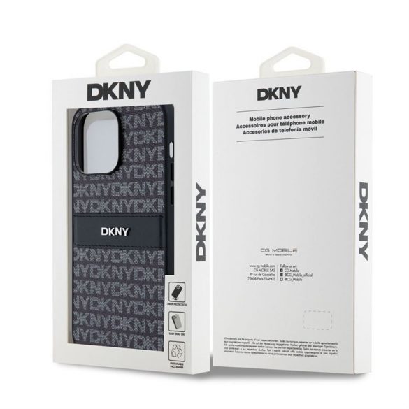 Husă din spate Apple iPhone 14 Pro DKNY DKHCP14LPRTHSLK - neagră