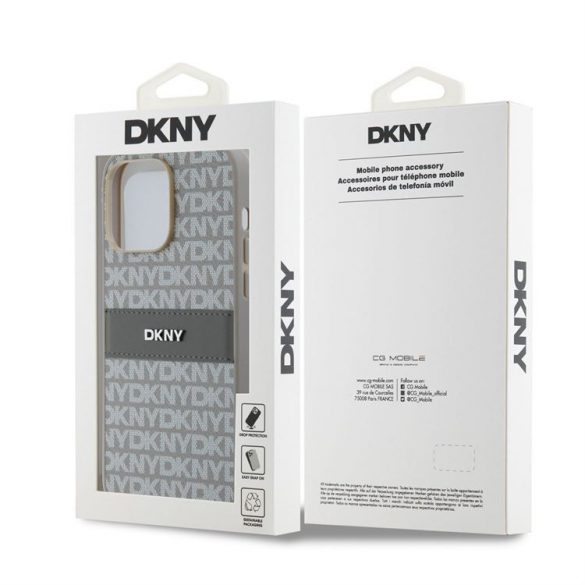 Husă din spate Apple iPhone 14 Pro DKNY DKHCP14LPRTHSLE - bej