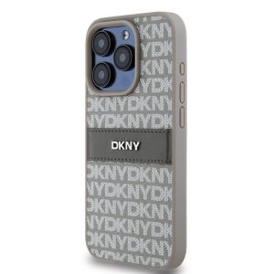 Husă din spate Apple iPhone 15 Pro DKNY DKHCP15LPRTHSLE - bej