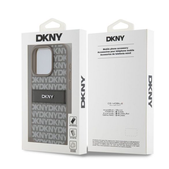 Husă din spate Apple iPhone 15 Pro DKNY DKHCP15LPRTHSLE - bej