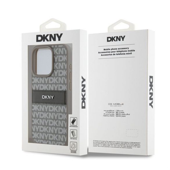 Husă din spate Apple iPhone 15 Pro Max DKNY DKHCP15XPRTHSLE - bej