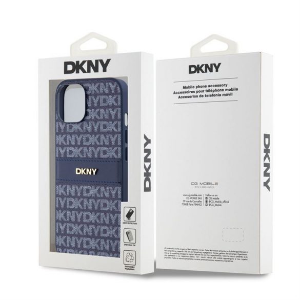 Husă din spate Apple iPhone 14 DKNY DKHCP14SPRTHSLB - Albastru