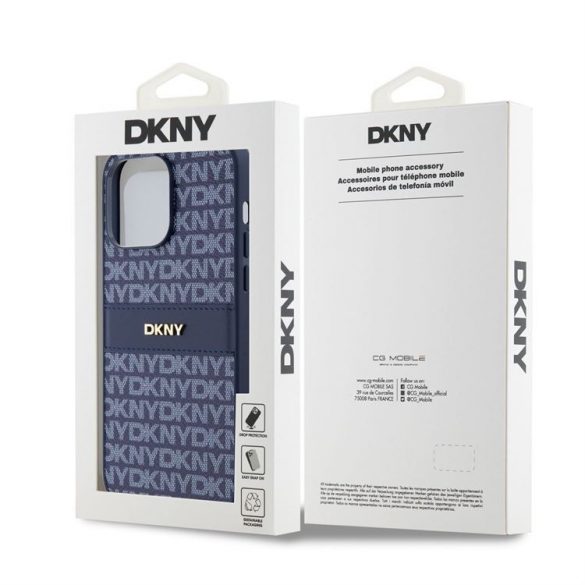 Husa din spate Apple iPhone 14 Pro DKNY DKHCP14LPRTHSLB - Albastru