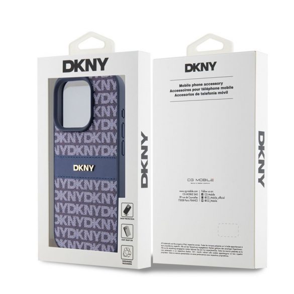 Husa din spate Apple iPhone 15 Pro DKNY DKHCP15LPRTHSLB - albastru