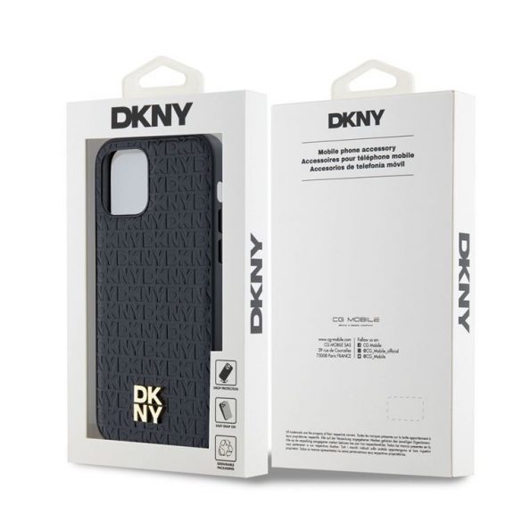 Husa din spate Apple iPhone 13 Pro DKNY DKHMP13LPSHRPSK MagSafe - negru