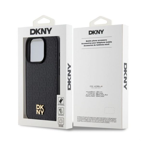 Husa din spate Apple iPhone 15 Pro Max DKNY DKHMP15XPSHRPSK MagSafe - negru