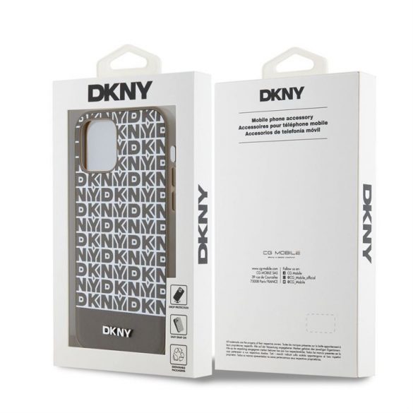 Husă din spate Apple iPhone 13 Pro DKNY DKHMP13LPSOSPW MagSafe - maro