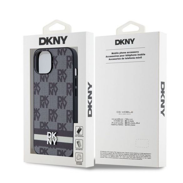 Husă din spate Apple iPhone 12/12 Pro DKNY DKHCP12MPCPTSSK - neagră