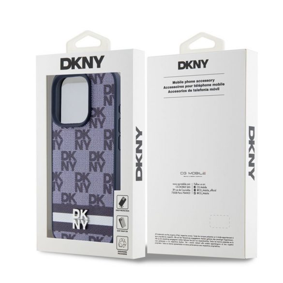 Husă din spate Apple iPhone 15 DKNY DKHCP15SPCPTSSB - albastru