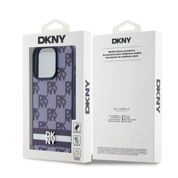 Husa din spate Apple iPhone 15 Pro DKNY DKHCP15LPCPTSSB - albastru